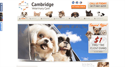Desktop Screenshot of cambridgevet.com